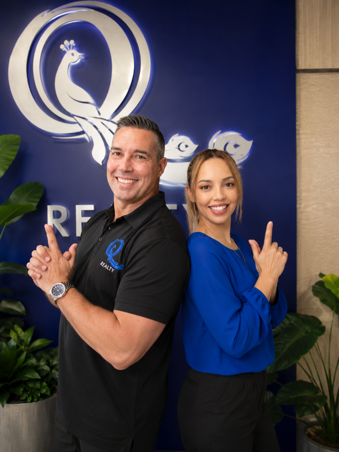 Marcelo and Natasha from the Q Realty team